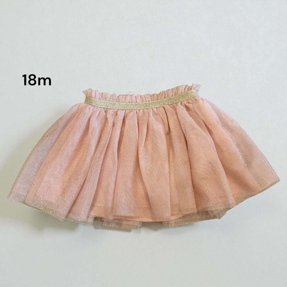 Girls Pink Tulle Sparkle Tutu Skirt
